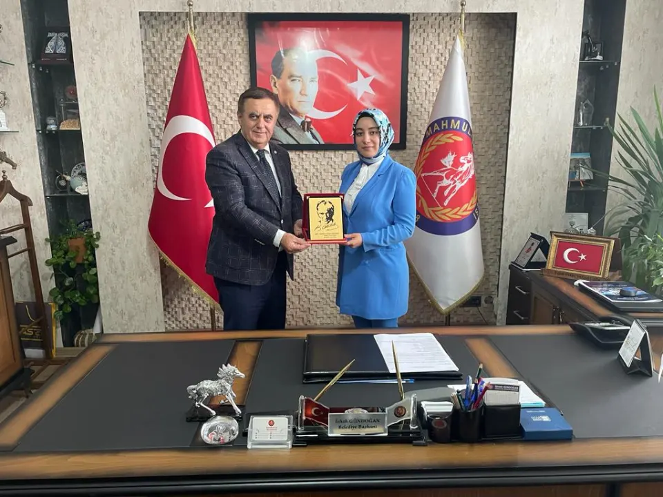 İlçemize Yeni Atanan Kaymakamımız Sayın Semanur Kalkan'dan Başkan Gündoğan'a İade-i Ziyaret, fotoğraf 1
